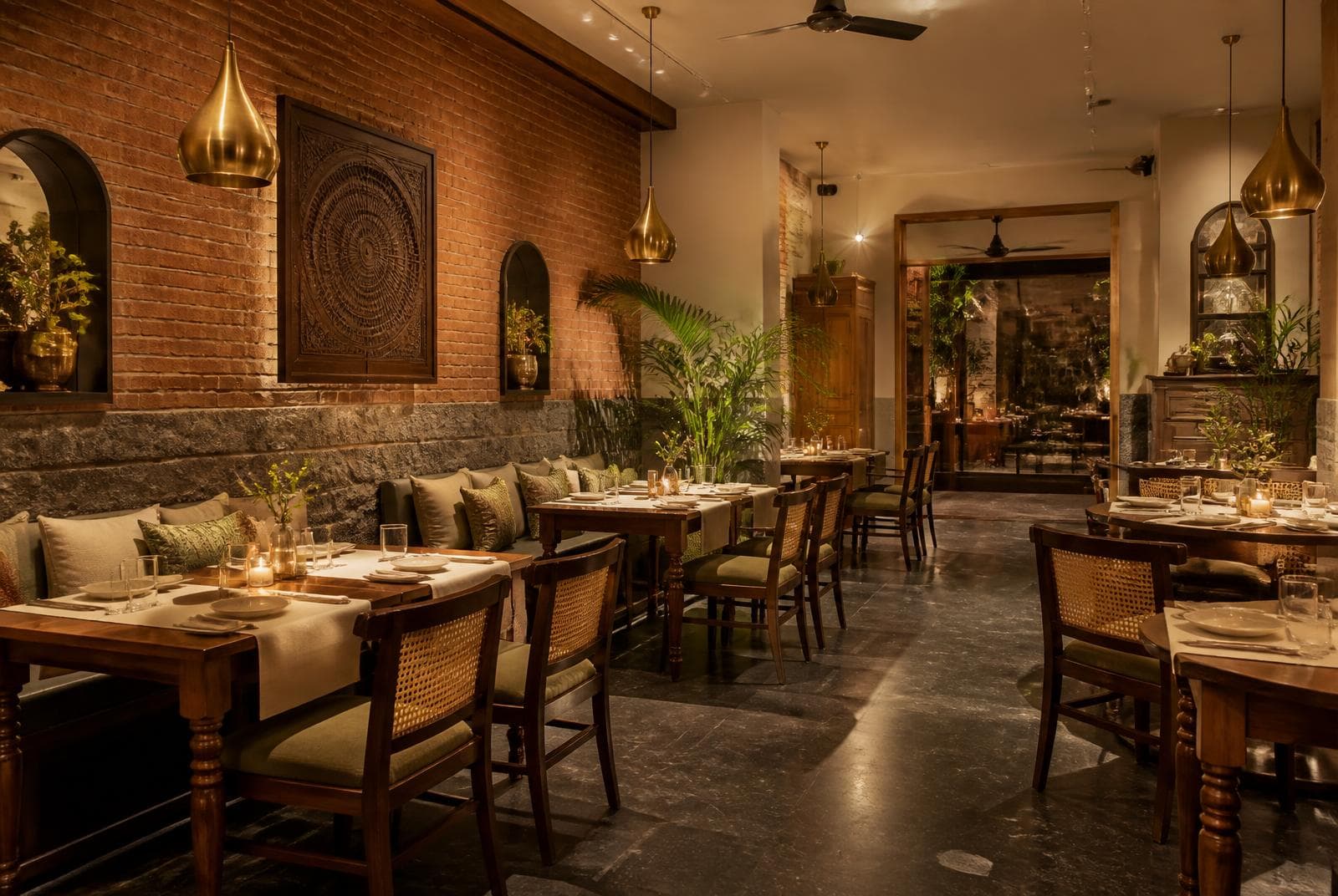 Vegetarian restaurant at Hotel Brick and Basalt Udaipur